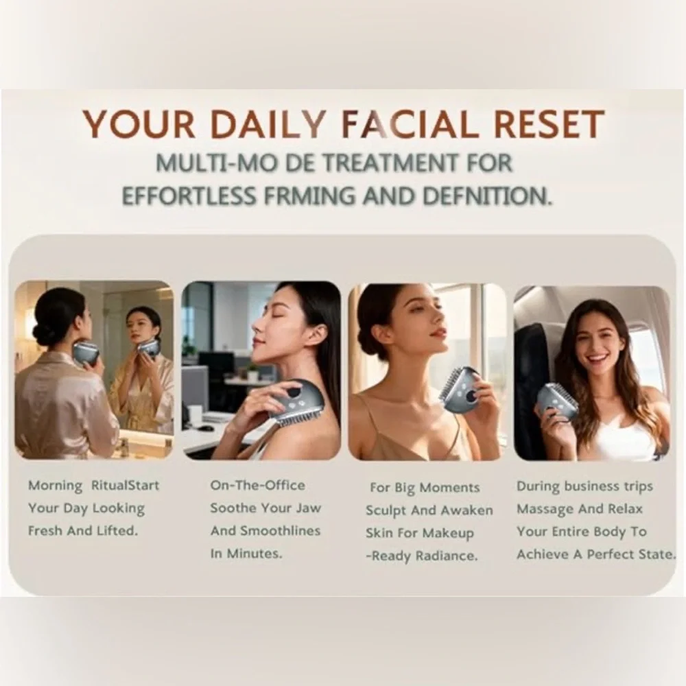 Electric Lymphatic Contour Face Brush - Face Massager- Unisex